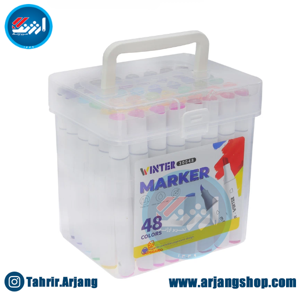 ماژیک رنگ آمیزی وینتر بسته 48 عددی