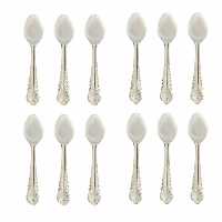 قاشق غذاخوری مدل رز  بسته 12 عددی