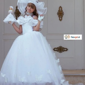 لباس عروس پروانه ای بسیار زیبا