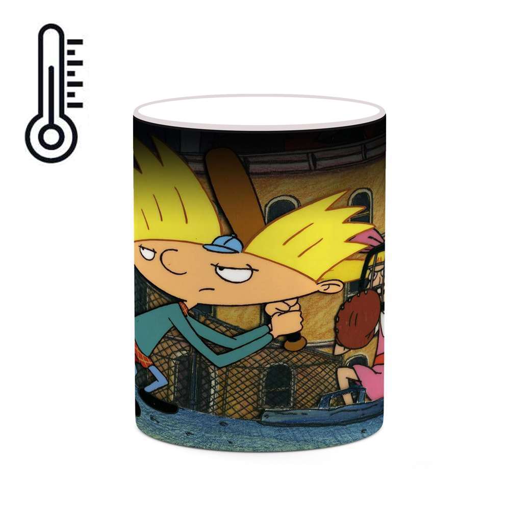 ماگ حرارتی کاکتی طرح کارتون Hey Arnold! مدل mgh22680