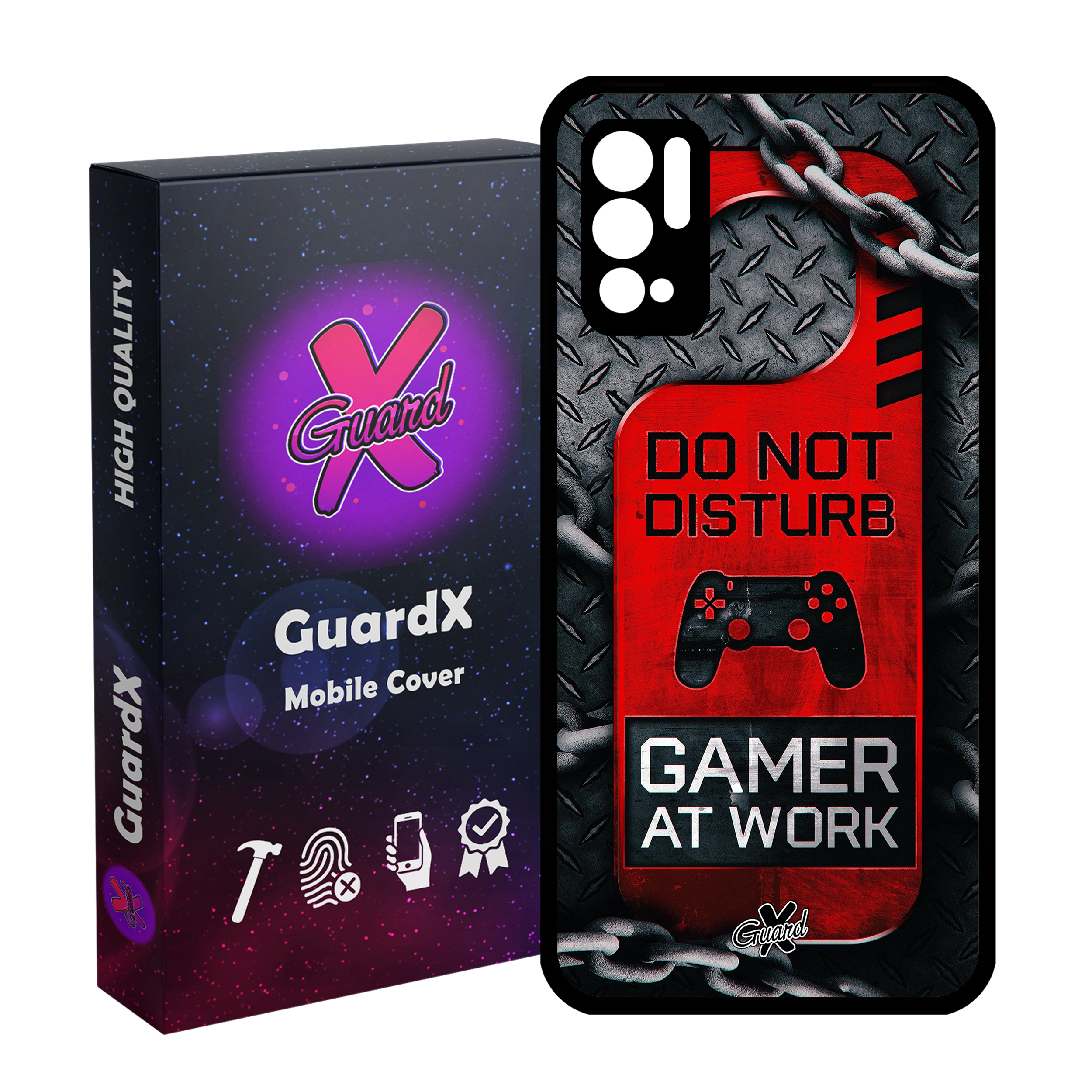 کاور گارد ایکس طرح Gamer مدل Glass10001 مناسب برای گوشی موبایل شیائومی Redmi Note 10 5G / Poco M3 Pro