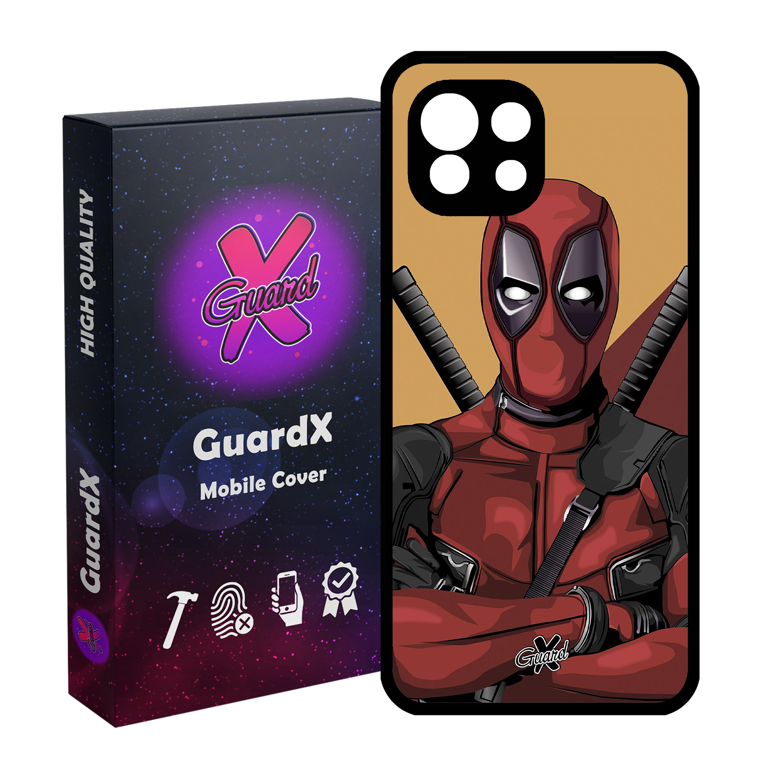 کاور گارد ایکس طرح Dead Pool مدل Glass10091 مناسب برای گوشی موبایل شیائومی Mi 11 Lite