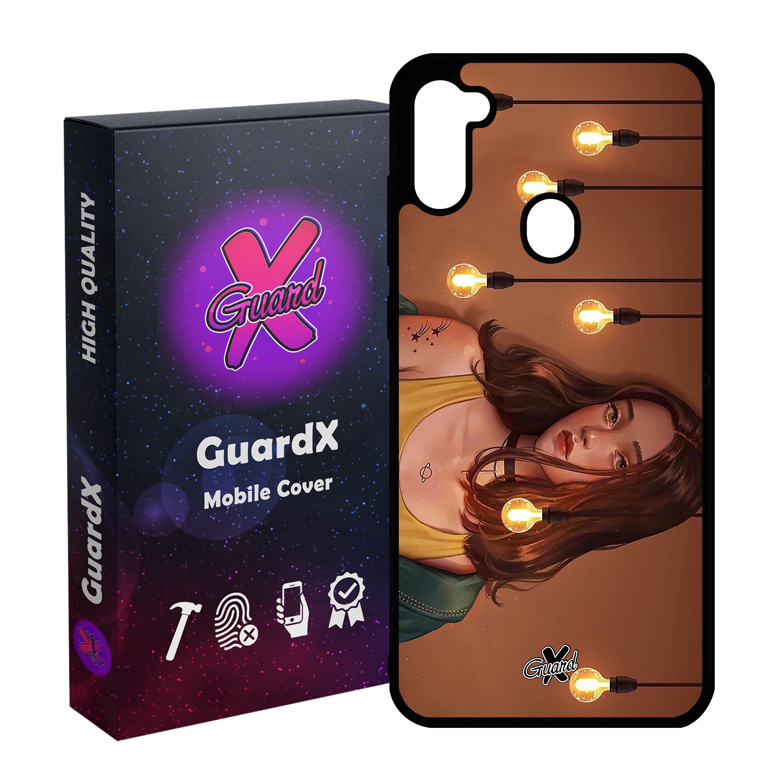 کاور گارد ایکس طرح Girl مدل Glass10034 مناسب برای گوشی موبایل سامسونگ Galaxy A11 / M11