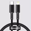 کابل تبدیل USB-C به لایتنینگ باسئوس مدل High Density 20W طول ۱ متر