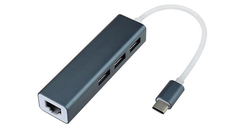 هاب تبدیل TYPE C به LAN و 3 پورت USB رویال - دوسو آی تی