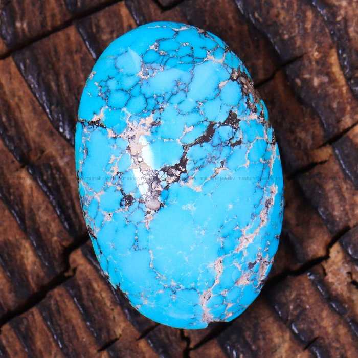 نگین فیروزه شجری کد 12596 - جواهری مشاهیر