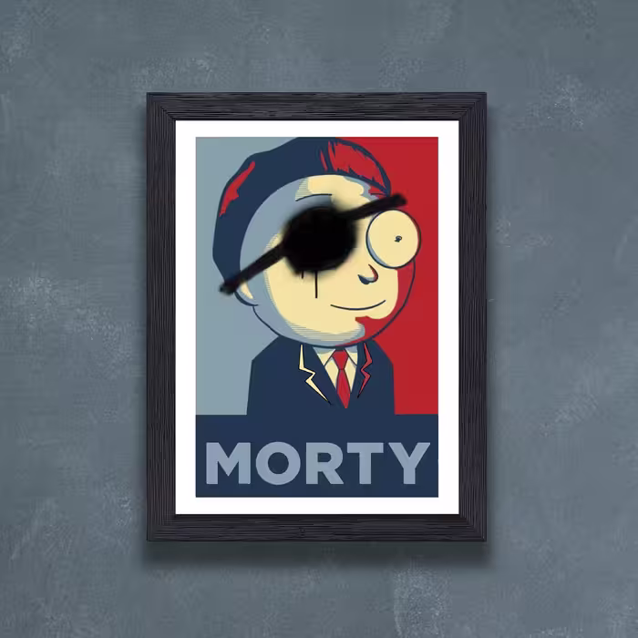 تابلو طرح Rick and Morty مدل PrRckMt3b