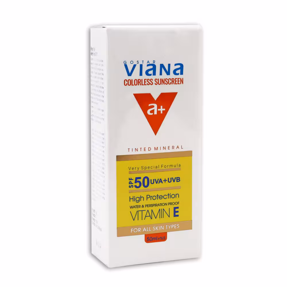 کرم ضد آفتاب بی رنگ ویانا حاوی SPF50