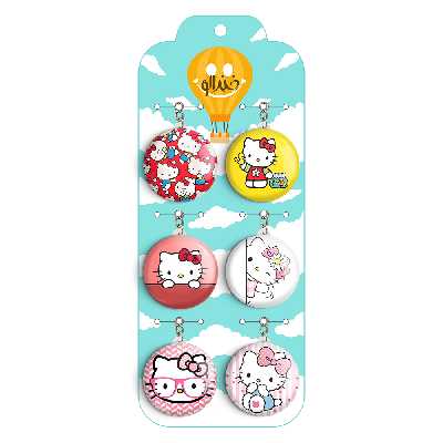 جاکلیدی خندالو طرح کیتی کد 125B مجموعه 6 عددی