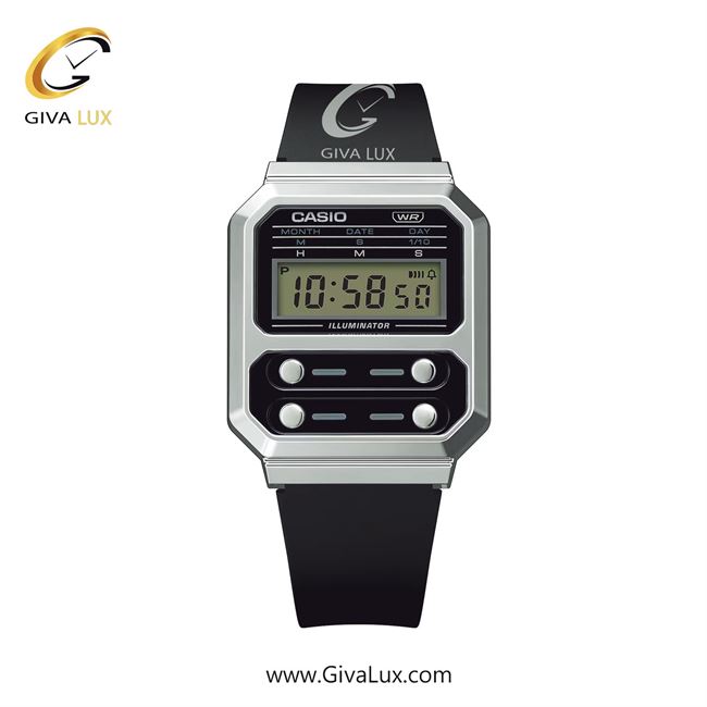 ساعت مچی اورجینال مردانه کاسیو Casio نقره ای | مشکی| خاکی| کد رفرنس A100WEF-1ADF