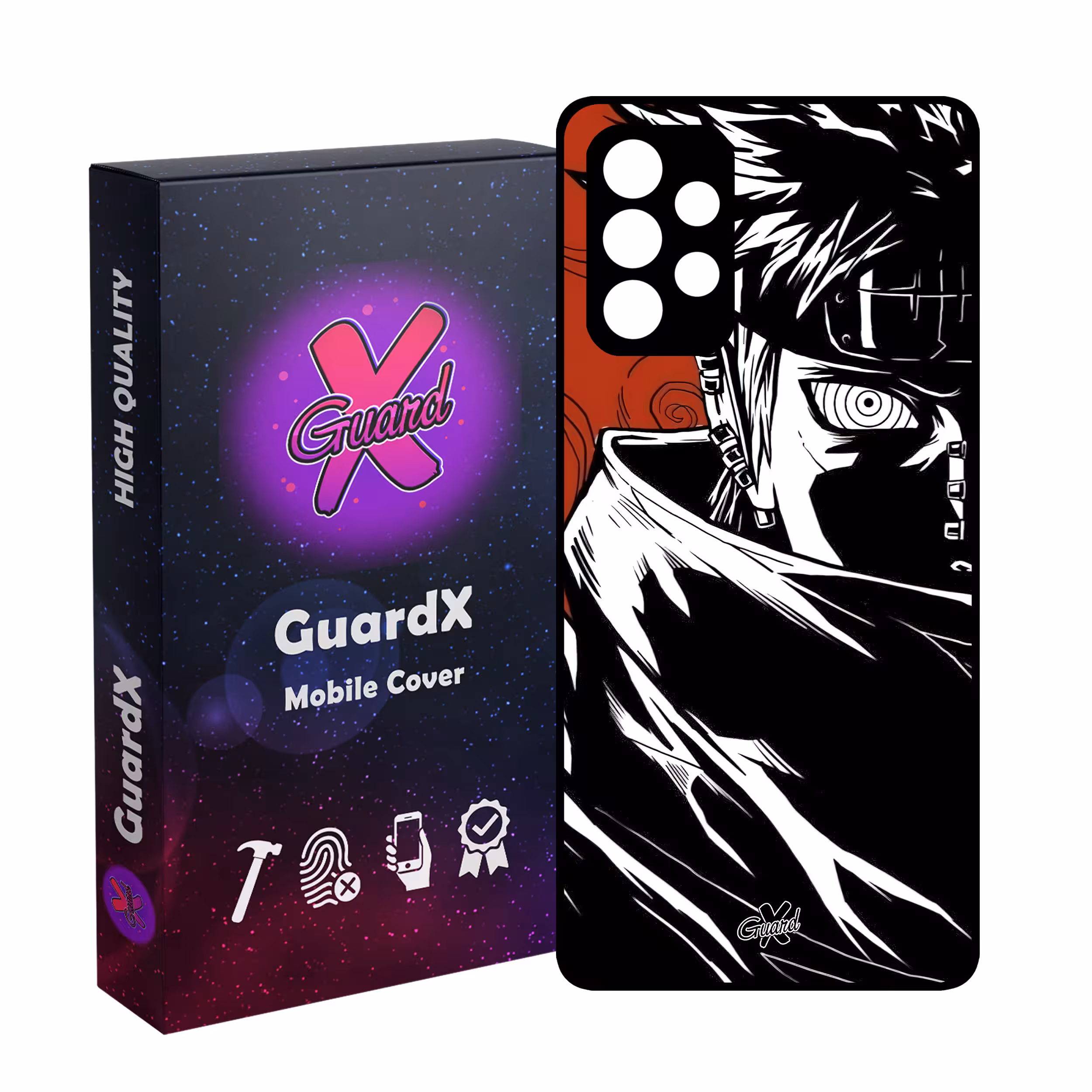 کاور گارد ایکس طرح Pain Anime مدل Glass10551 مناسب برای گوشی موبایل سامسونگ Galaxy A52/A52S