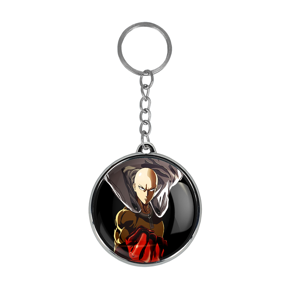جاکلیدی خندالو طرح سایتاما انیمه مرد تک مشتی One Punch Man مدل دوطرفه کد 1051810523