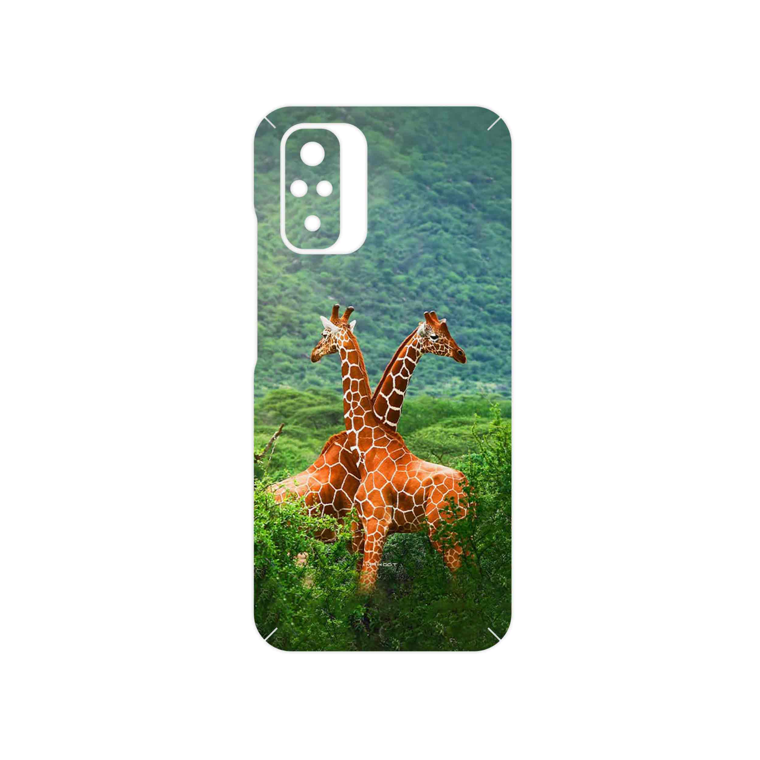 برچسب پوششی ماهوت مدل Giraffe مناسب برای گوشی موبایل شیائومی Redmi Note 10