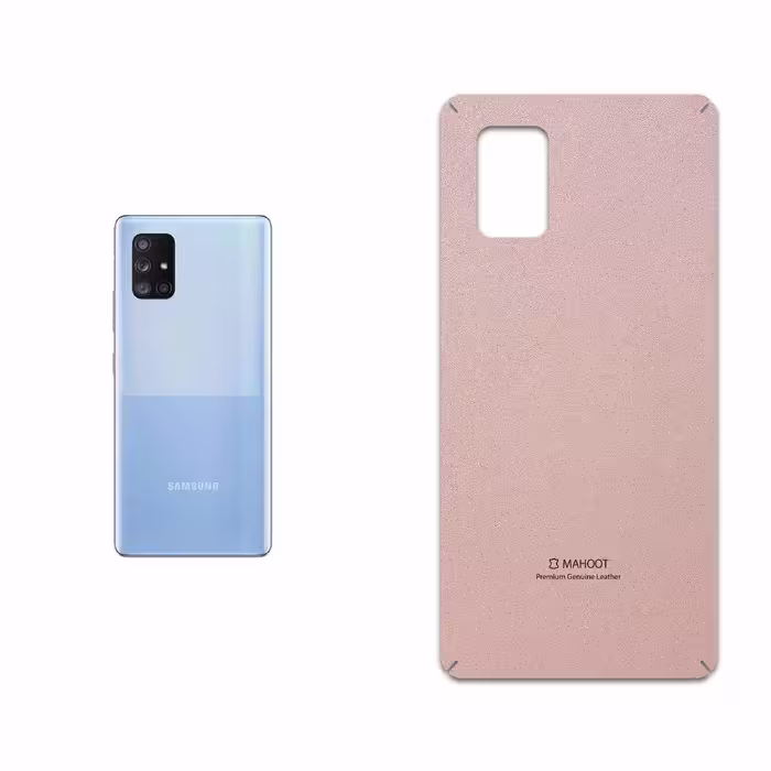 برچسب پوششی ماهوت مدل Rose Gold Leather مناسب برای گوشی موبایل سامسونگ Galaxy A71 5G