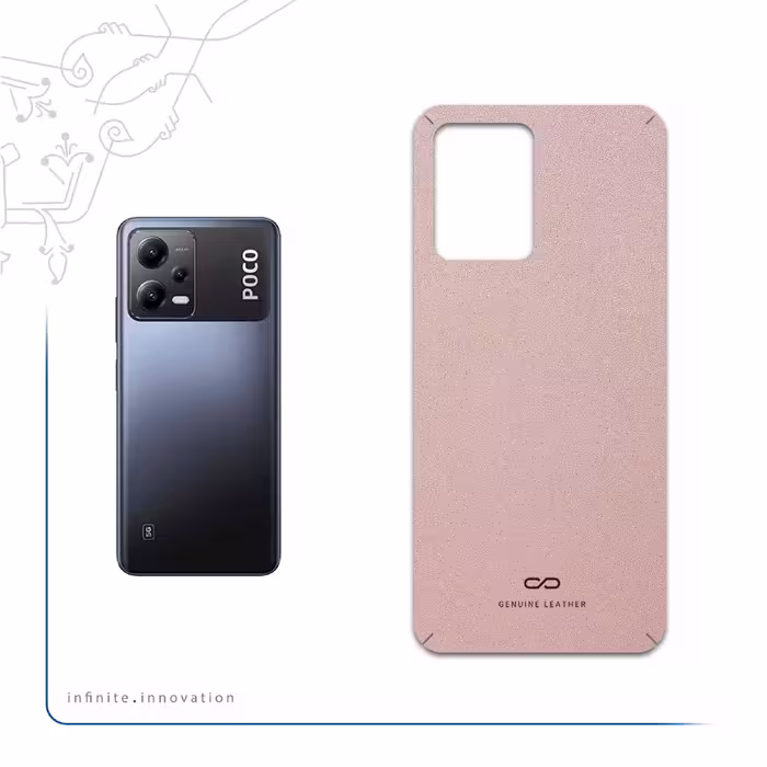 برچسب پوششی ماهوت مدل Rose-Gold-Leather مناسب برای گوشی موبایل شیائومی Poco X5