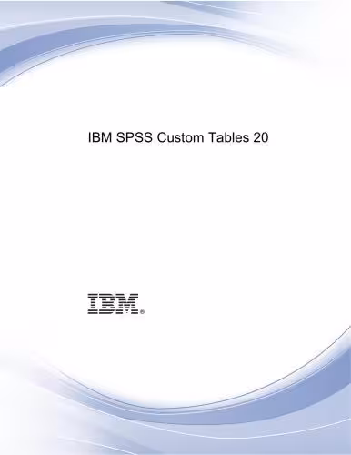 خرید و دانلود نسخه کامل کتاب IBM SPSS Custom Tables 20 (рус)
