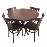 میز و صندلی ناهار خوری اسپرسان چوب کد Sm80