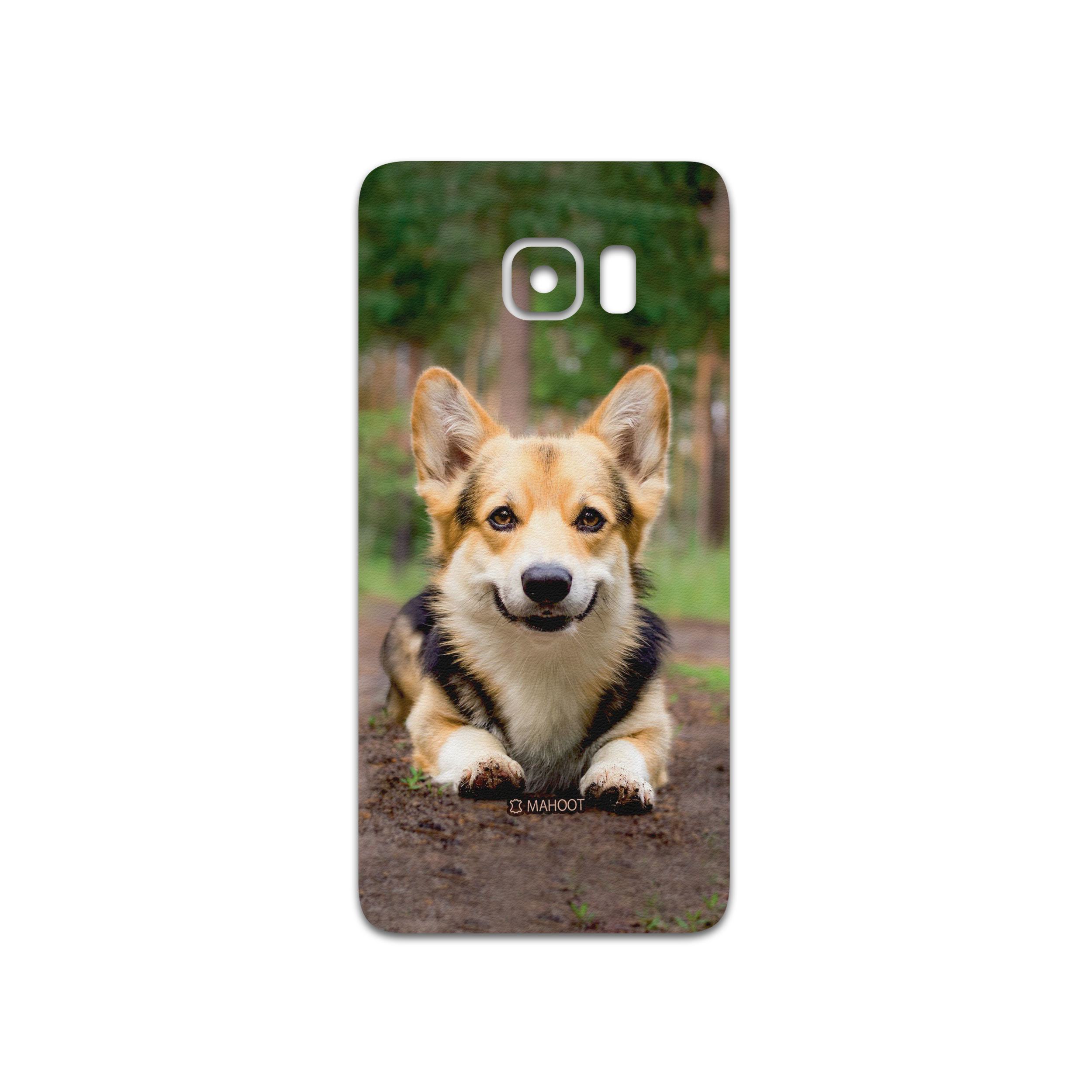 برچسب پوششی ماهوت مدل Dog-2 مناسب برای گوشی موبایل سامسونگ Galaxy S6 Edge Plus