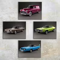تابلو شاسی رویامد طرح ماشین کد CAR13 مجموعه 4 عددی