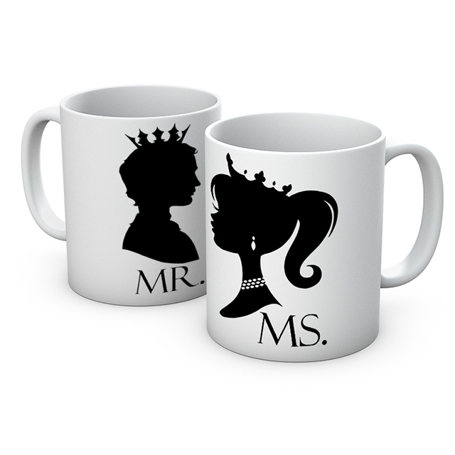 ماگ طرح عاشقانه کد 110383 مجموعه 2 عددی