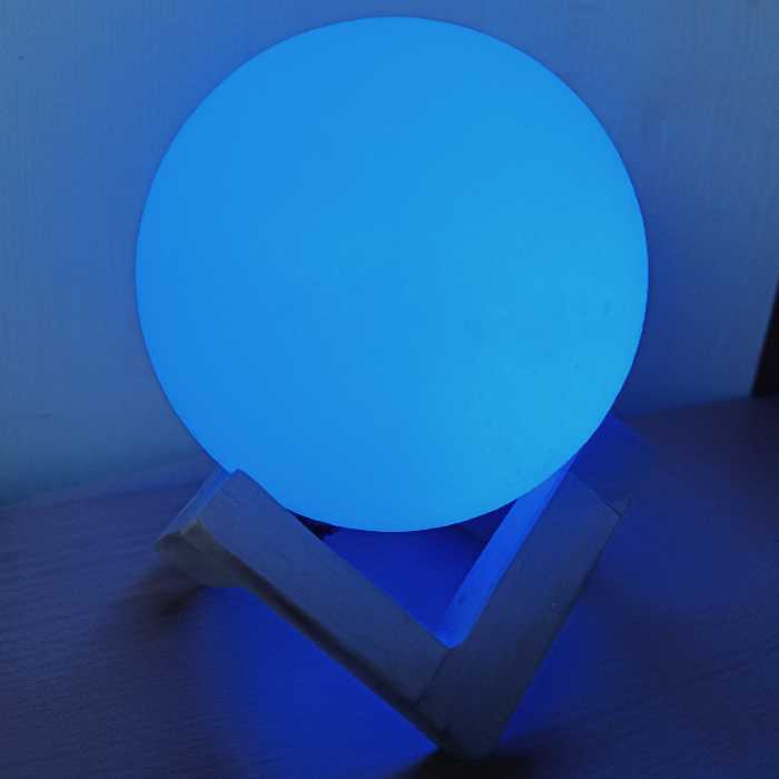 آباژور سنگ نمک گوی (آبی)