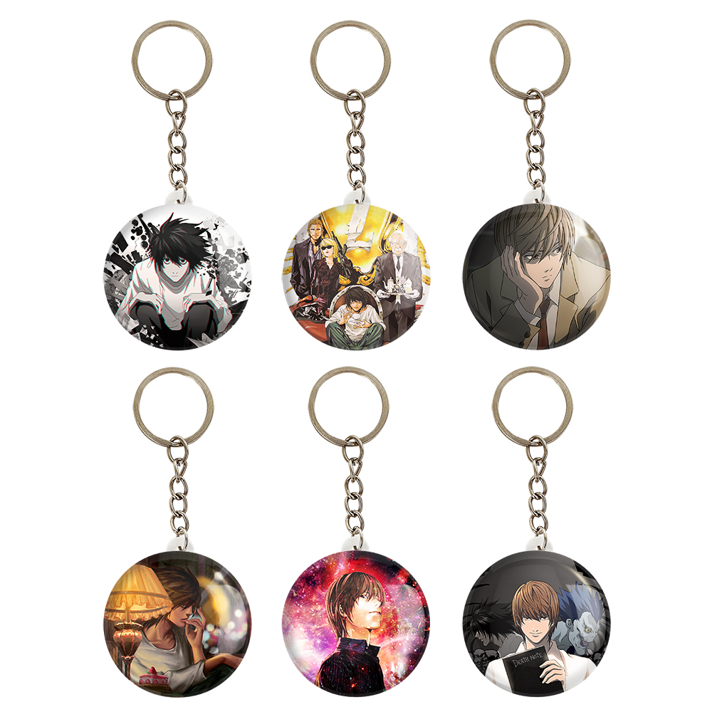 جاکلیدی خندالو مدل انیمه Death Note کد 444B مجموعه 6 عددی