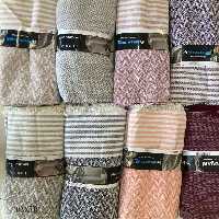 شال مبل و روتختی طرحدار کتان ترک 170*210 سانت