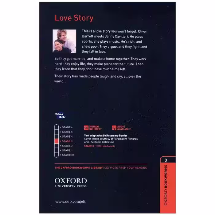 کتاب Love Story اثر Erich Segal انتشارات زبان مهر