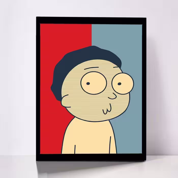 تابلو مدل Rick &amp;amp; Morty کد F-1025
