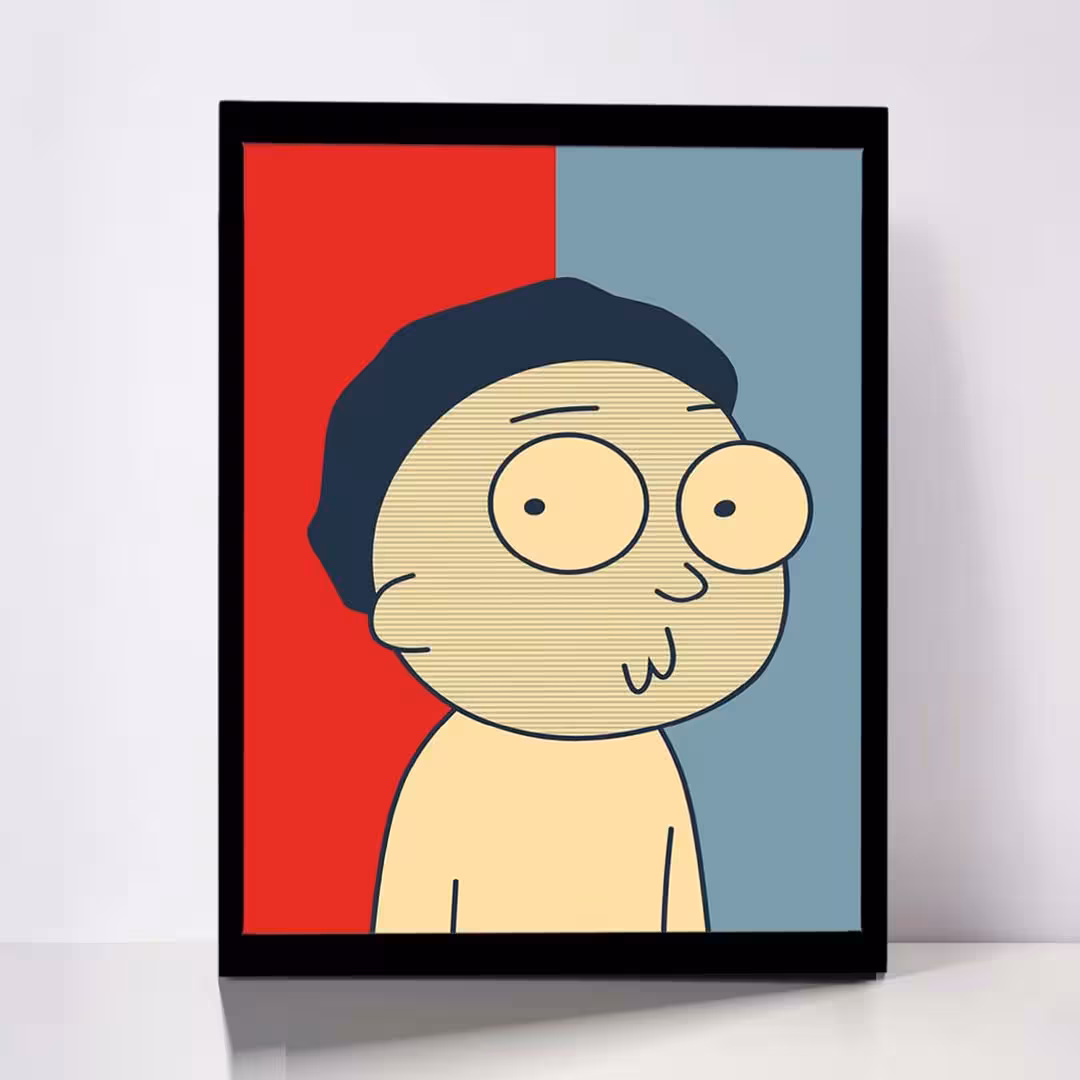 تابلو مدل Rick &amp;amp; Morty کد F-1025