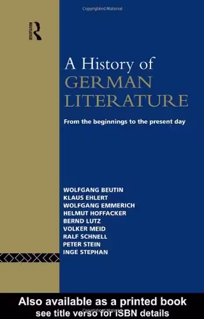 خرید و دانلود نسخه کامل کتاب A history of German literature: from the beginnings to the present day - PDF