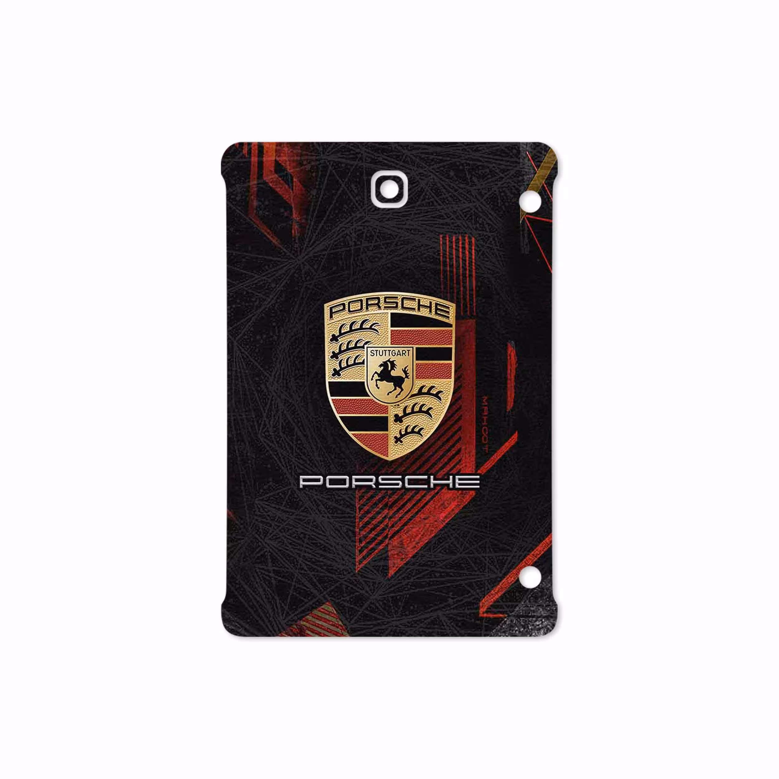 برچسب پوششی ماهوت مدل Porsche-Logo مناسب برای تبلت سامسونگ Galaxy Tab S2 8.0 2015 T715