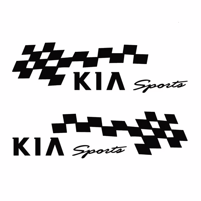 برچسب بدنه خودرو مدل S296b بسته 2 عددی