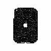 برچسب پوششی ماهوت مدل Black-Snake-Leather مناسب برای تبلت اپل iPad mini 2012 A1432