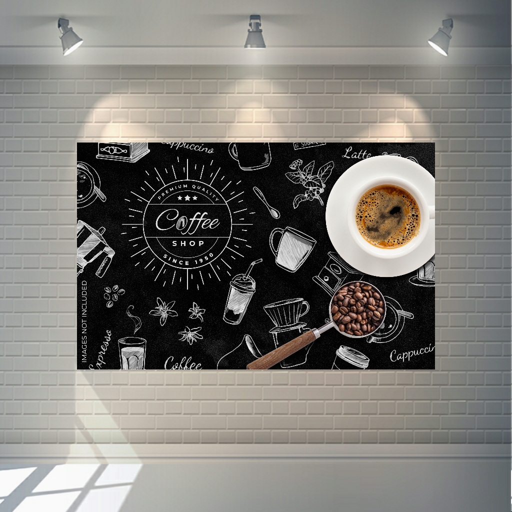 تابلو بوم طرح قهوه caffee مدل SDB319