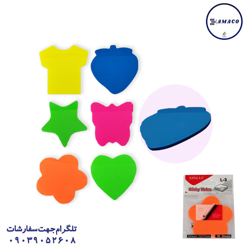 نوت عروسکی 5 رنگ فسفری 076