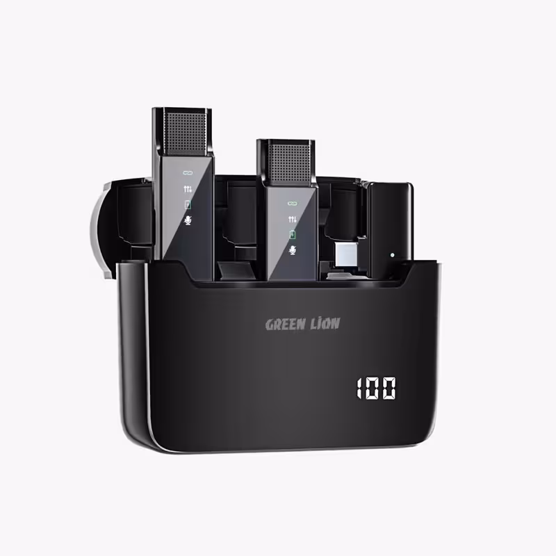 میکروفن بی سیم گرین لاین Green Lion 2 in 1 Digital Display Microphone ( Lightning Connector)