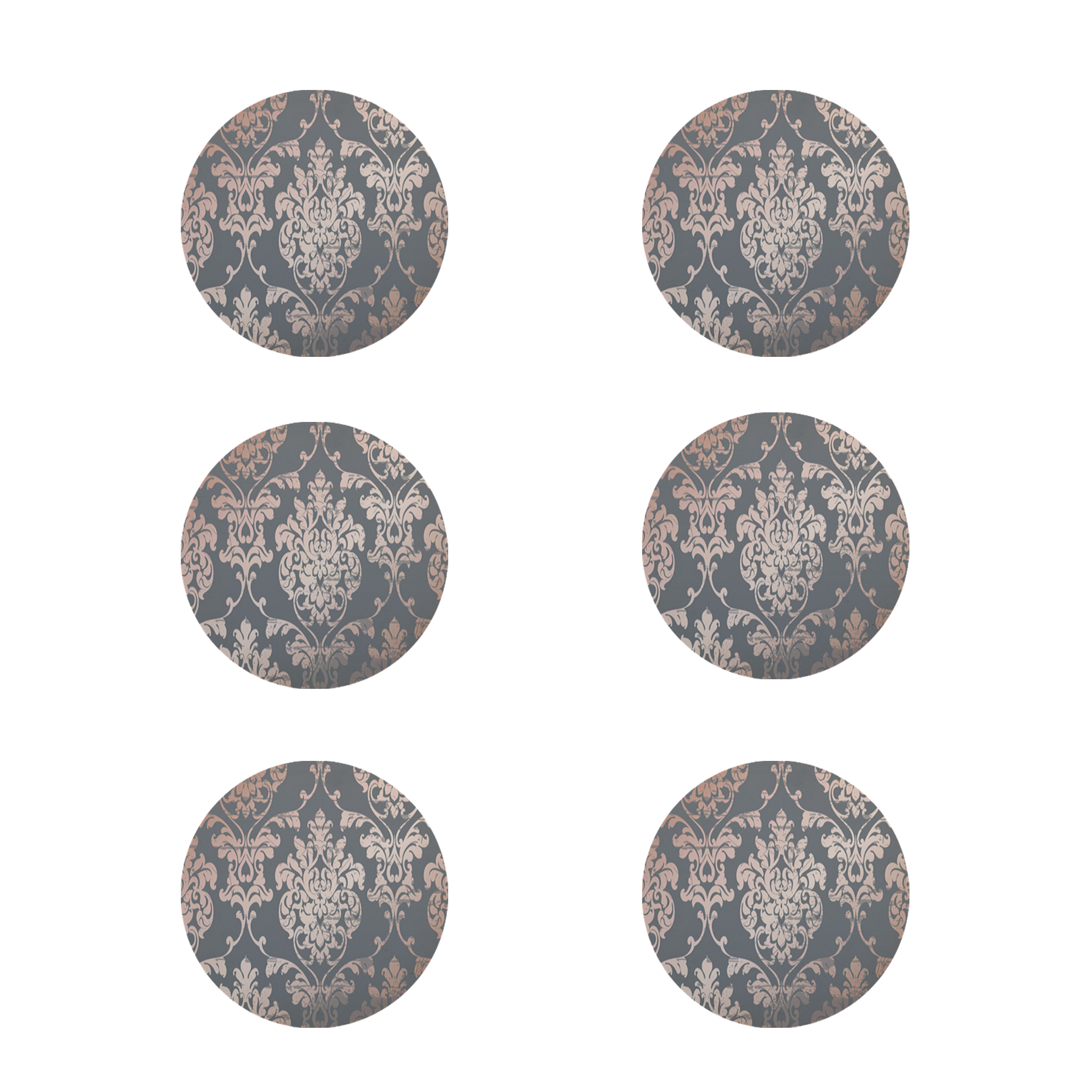 زیر لیوانی طرح کلاسیک کد 8103 بسته 6 عددی