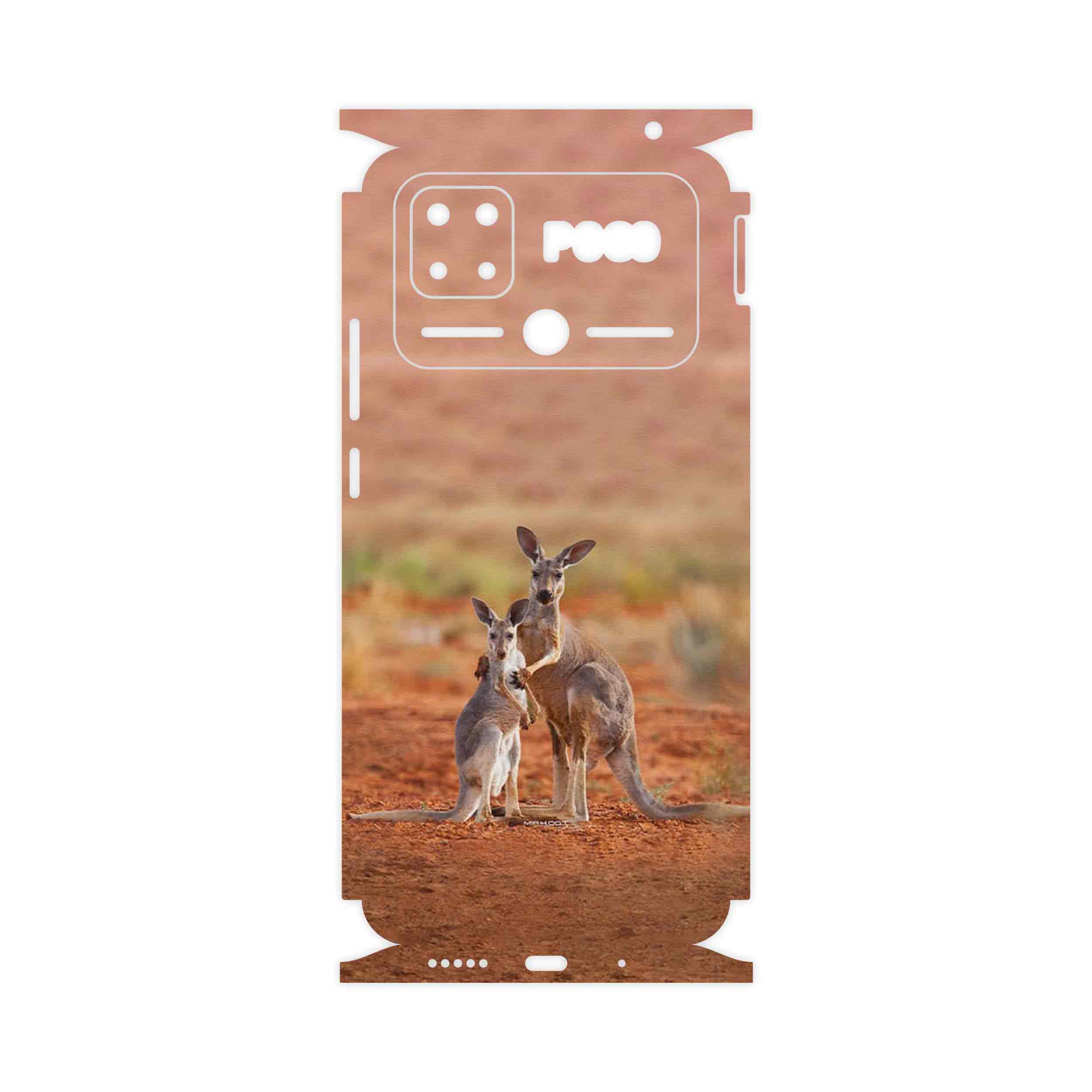 برچسب پوششی ماهوت مدل Kangaroo-FullSkin مناسب برای گوشی موبایل شیائومی Poco C40