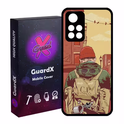 کاور گارد ایکس طرح Man مدل Glass10348 مناسب برای گوشی موبایل شیائومی Poco M4 Pro 5G/Redmi Note 11T 5G/Redmi Note 11S 5G