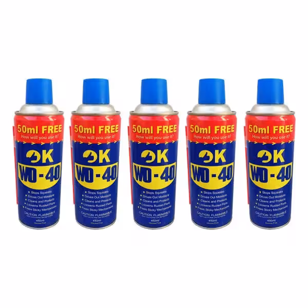 اسپری روان کننده اوکی مدل دبلیو دی فورتی حجم 450 میلی لیتر بسته 5 عددی