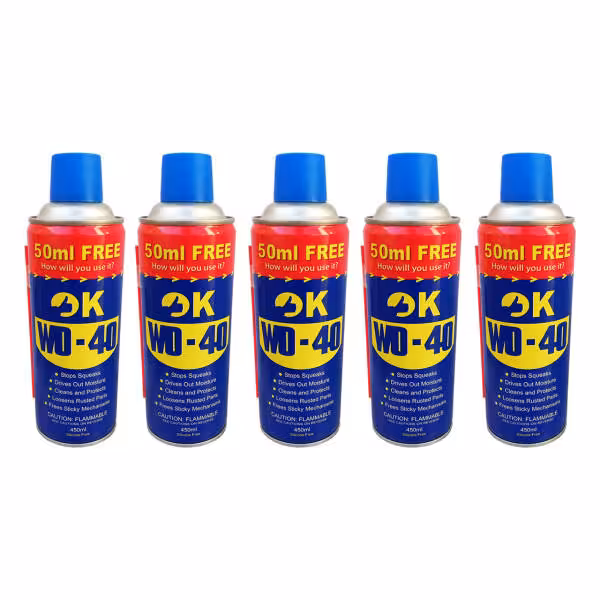 اسپری روان کننده اوکی مدل دبلیو دی فورتی حجم 450 میلی لیتر بسته 5 عددی
