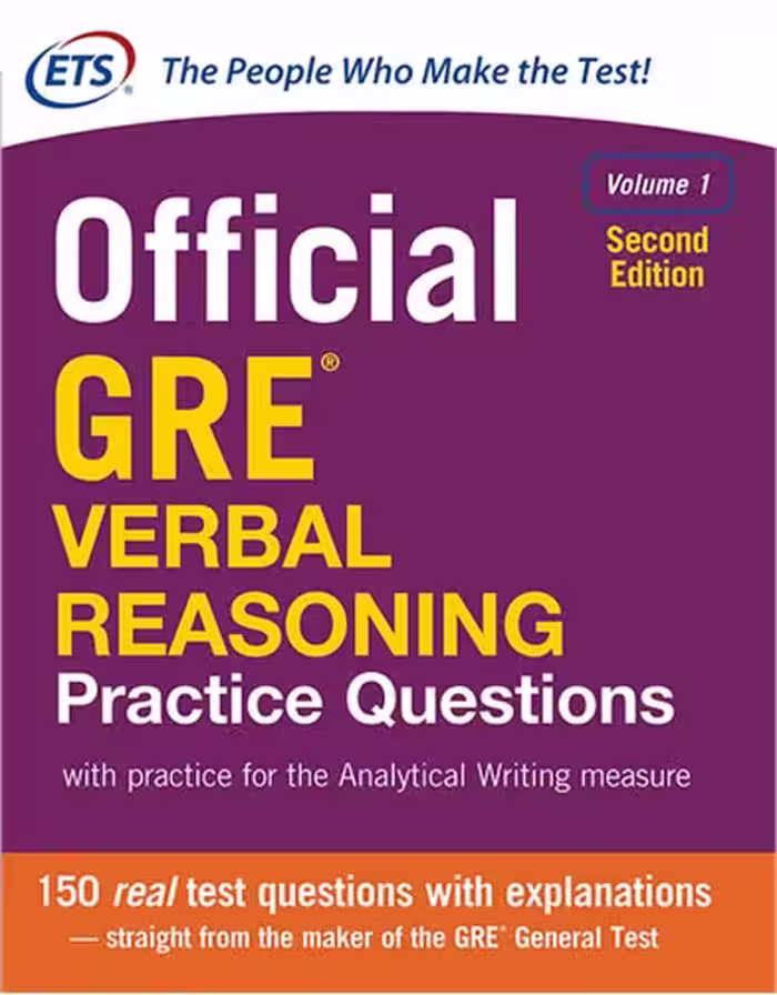 Official GRE Verbal Reasoning Practice Questions (2nd) V1