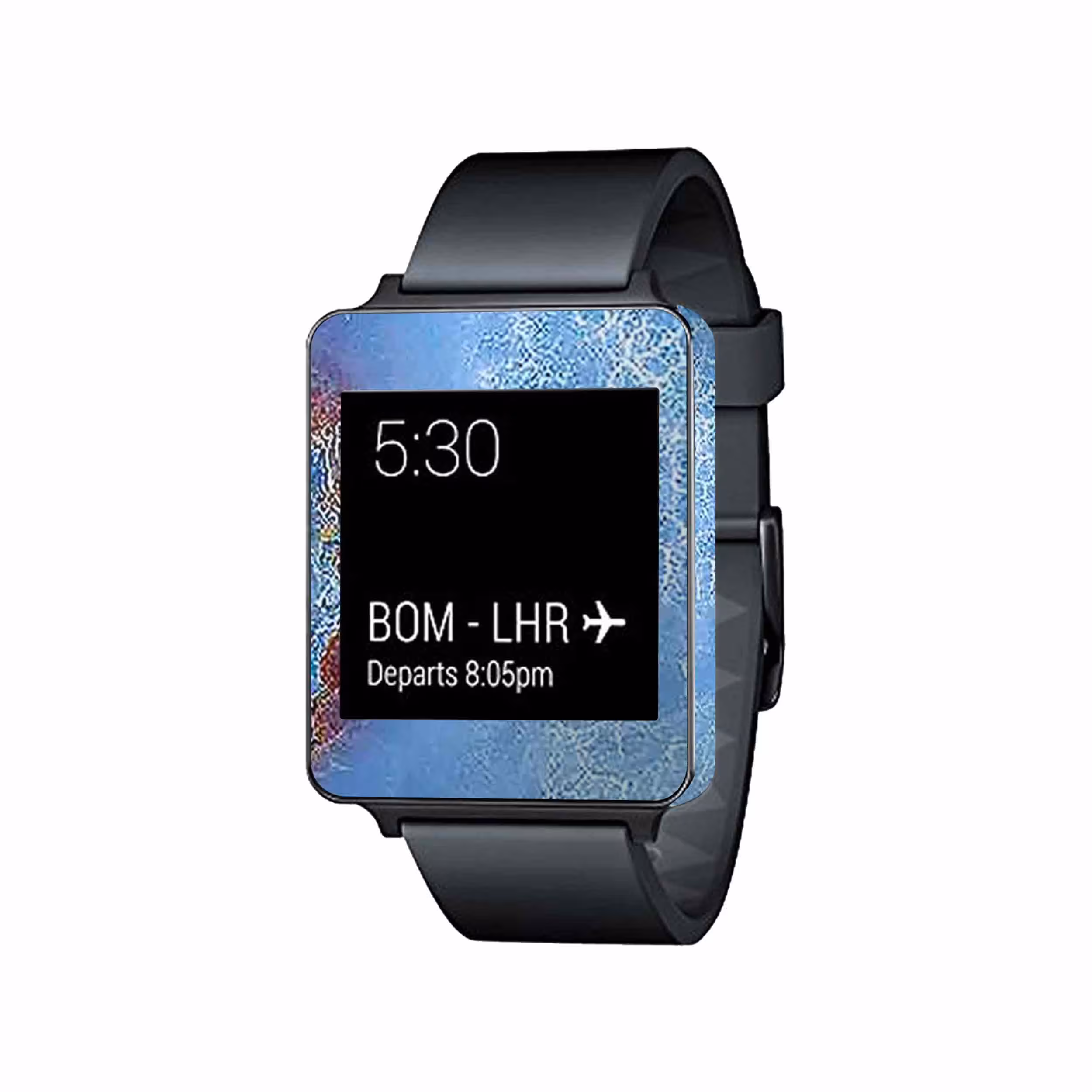 برچسب ماهوت طرح Blue Ocean Marble مناسب برای ساعت هوشمند ال جی G Watch