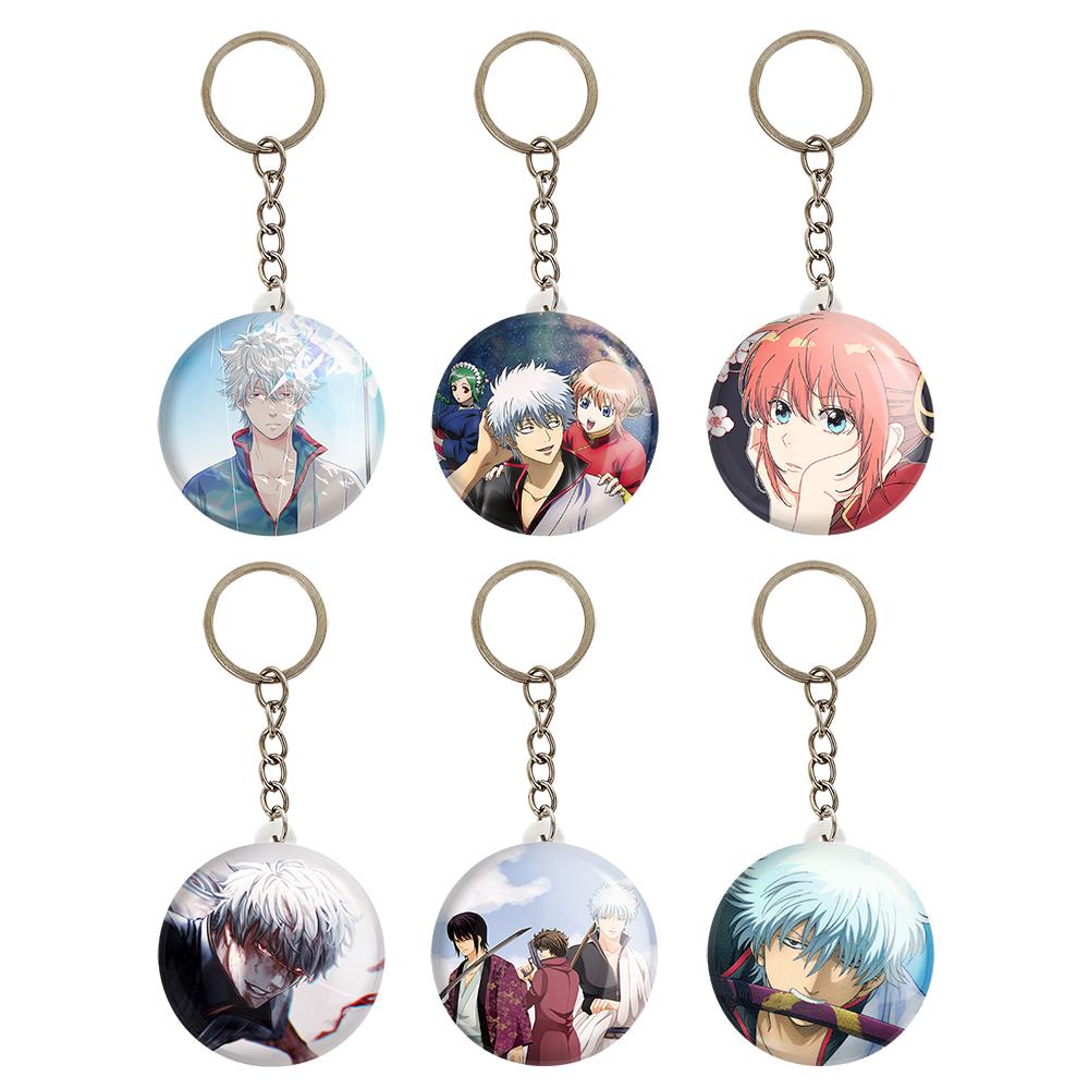 جاکلیدی خندالو مدل انیمه گینتاما کد 580A مجموعه 6 عددی