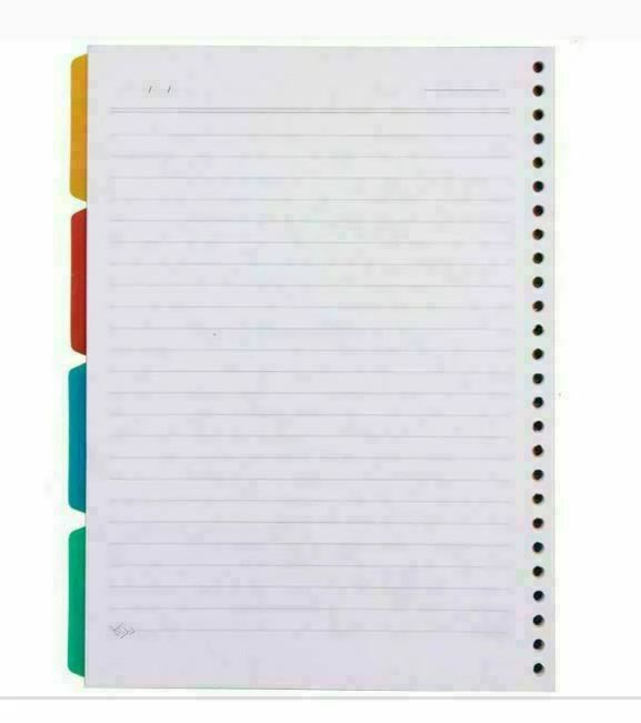 کاغذ کلاسوری 26 حلقه