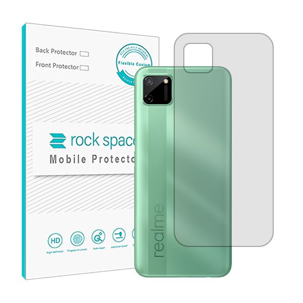 گلس محافظ پشت گوشی ریلمی C11 مدل نانو هیدروژل شفاف برند راک اسپیس کد S