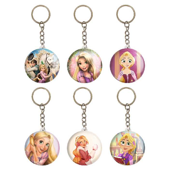 جاکلیدی خندالو مدل راپونزل گیسو کمند کد 646B مجموعه 6 عددی