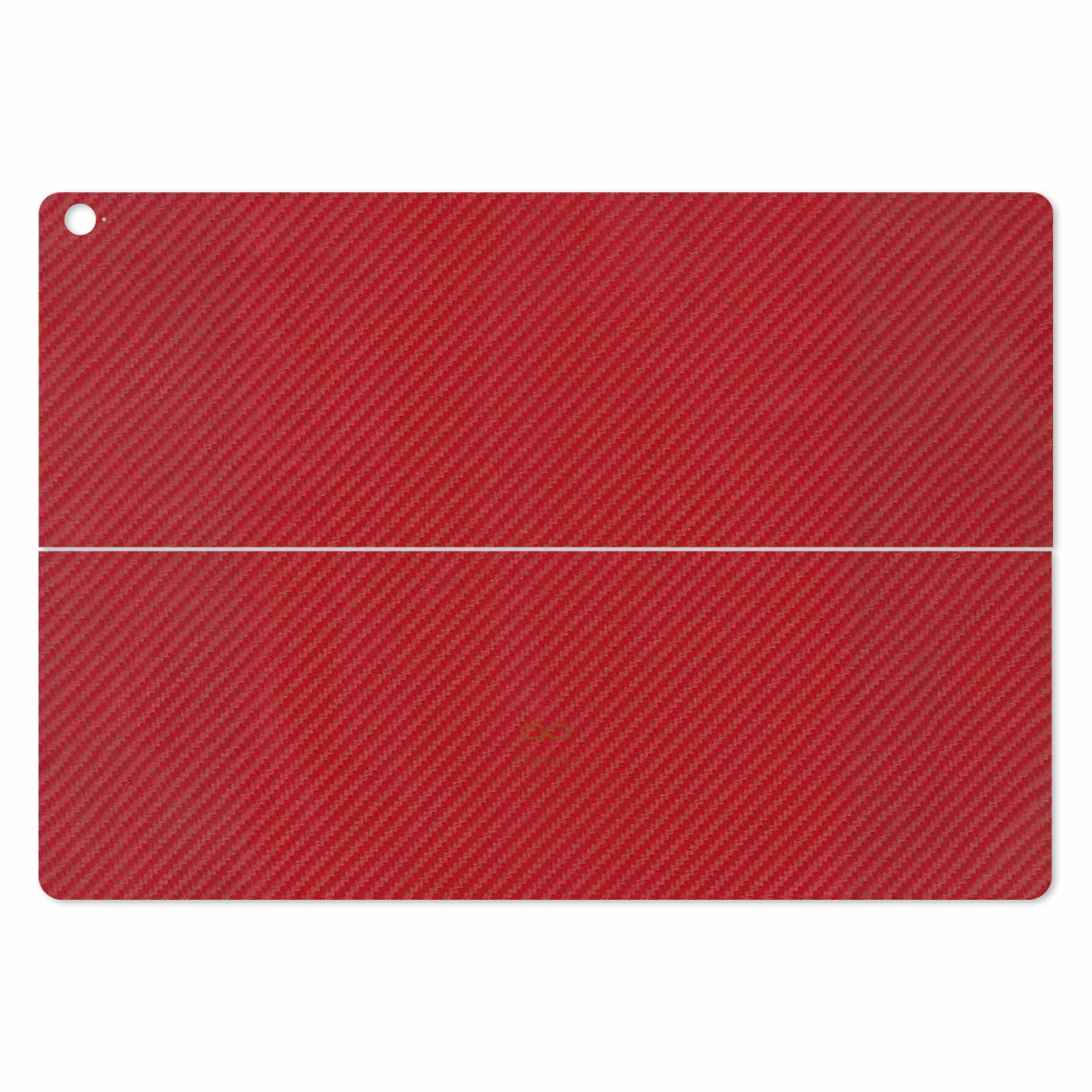 برچسب پوششی ماهوت مدل Red-Fiber مناسب برای تبلت ایسوس Transformer 3 Pro 2016