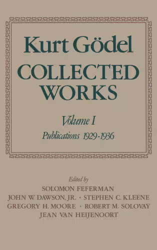 خرید و دانلود نسخه کامل کتاب Collected Works: Volume I: Publications 1929-1936